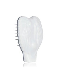 Tangle Angel Tangle Angel Reborn Compact White Detangling Hairbrush Made from Recycled Plastic Best Sustainable Detangler Comb for All Hair Types Thick Thin Curly Wet Dry Women Girls Kids Travel 22255 