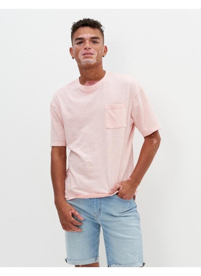 American Eagle - AE تي شيرت بجيب كبير الحجم - Image 1