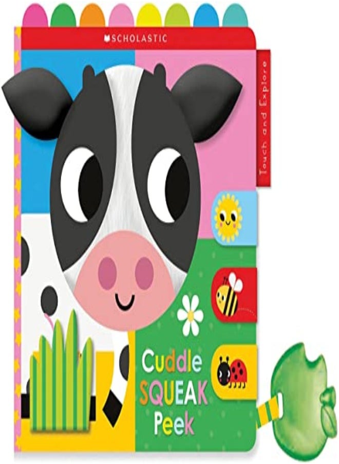 CUDDLE SQUEAK PEEK CLOTH BK SCHOLASTIC E 