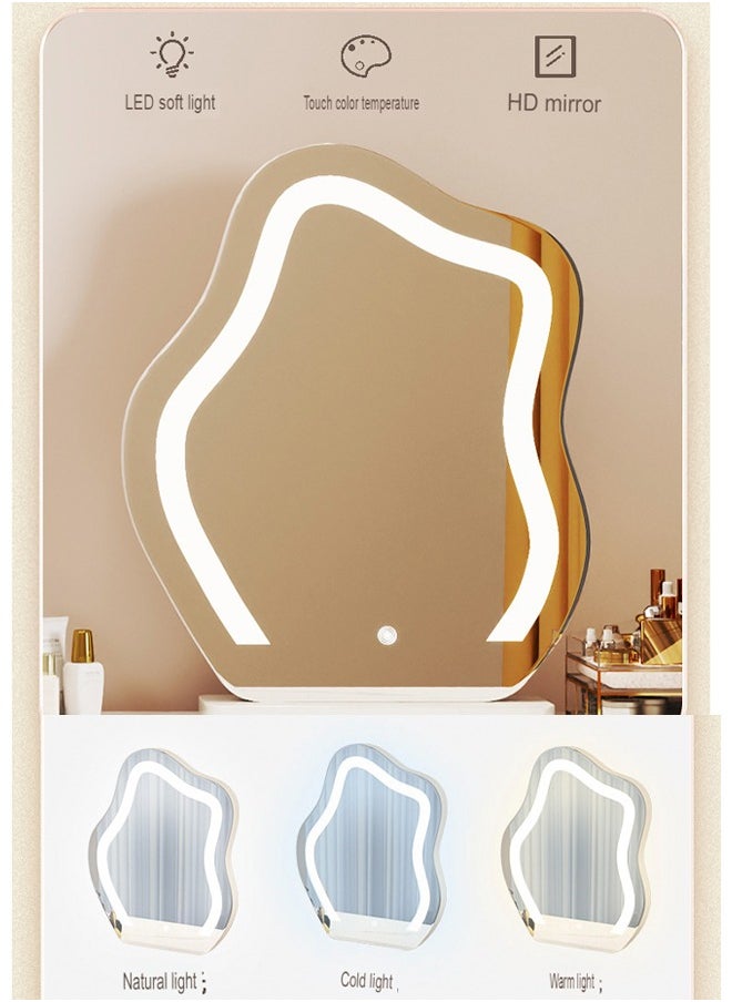 Elegant and Efficient Smart Dressing Table for Contemporary Living Spaces with LED Mirror