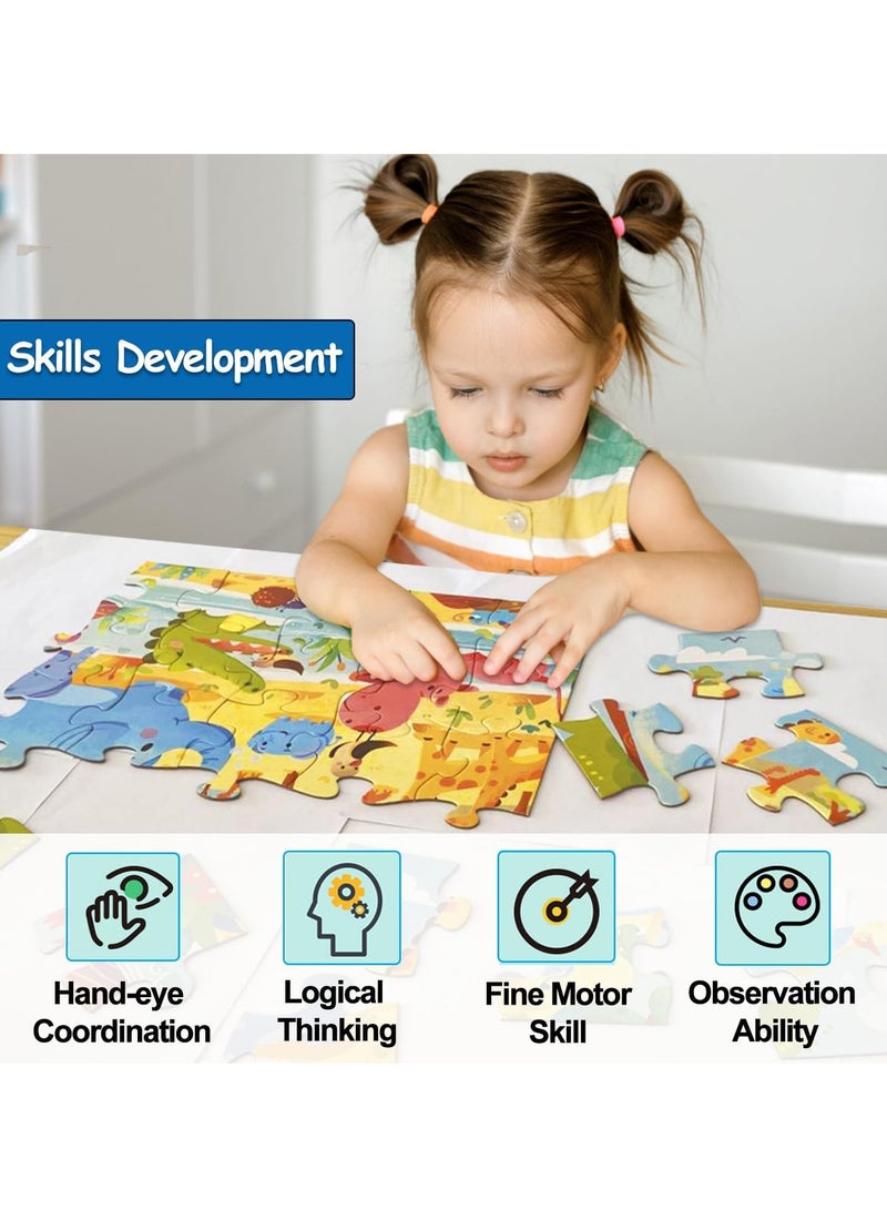 Educational Kids Floor Jigsaw Puzzle Toy, Preschool Learning and Educational Toy, Gift for 3-4 Years Old Boys and Girls (24 Pieces Busy Ants) - Image 4