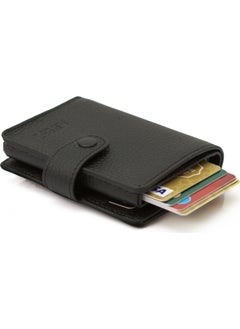 Abess Card Holder Wallet , Luxury Leather Mechanism Wallet Card Holder  - Image 2