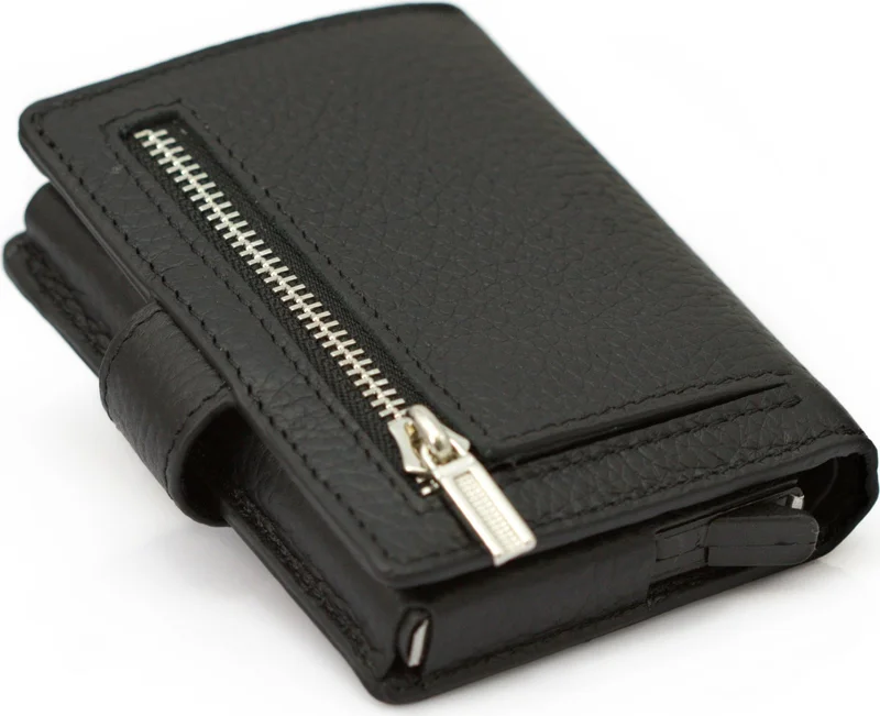 Abess Card Holder Wallet , Luxury Leather Mechanism Wallet Card Holder