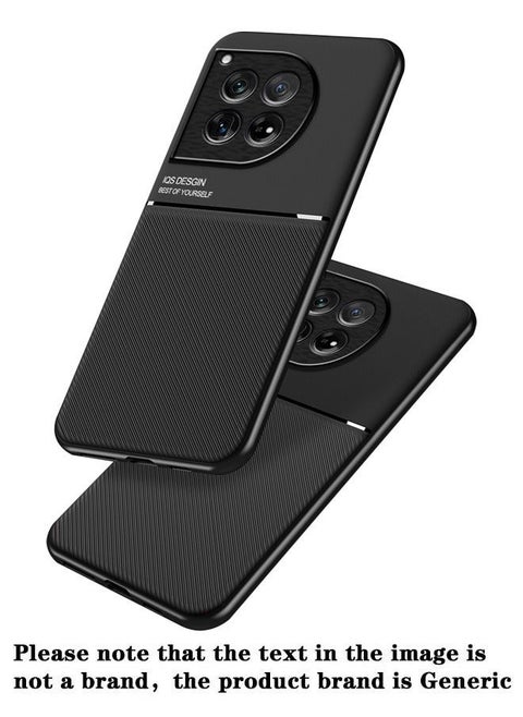 غطاء غطاء واقي ل OnePlus 12 5G أسود للأعمال الراقية