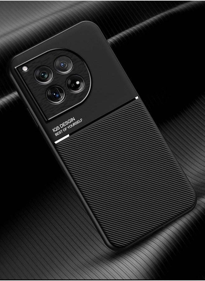 غطاء غطاء واقي ل OnePlus 12 5G أسود للأعمال الراقية