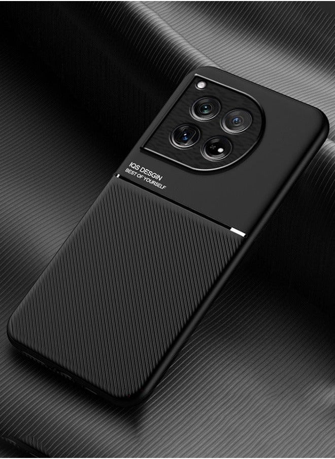 غطاء غطاء واقي ل OnePlus 12 5G أسود للأعمال الراقية