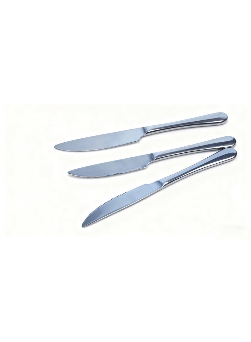 (مبيعات شهرية في الصين تبلغ 100,000 قطعة) طقم أدوات مائدة من الفولاذ المقاوم للصدأ مكون من 20 قطعة، طقم أدوات مطبخ، سطح أملس، طراز غربي، مناسب للمطابخ المنزلية والمطاعم والحفلات. (سكين وشوكة وملعقة) - Image 5