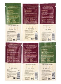 Teeccino Herbal Coffee Sampler - 6 x 30g Trial Size Chicory Coffee Alternatives - French Roast, Vanilla Nut, Hazelnut, Mocha, Maca Chocolate, Java - Prebiotic, Caffeine Free & Acid Free