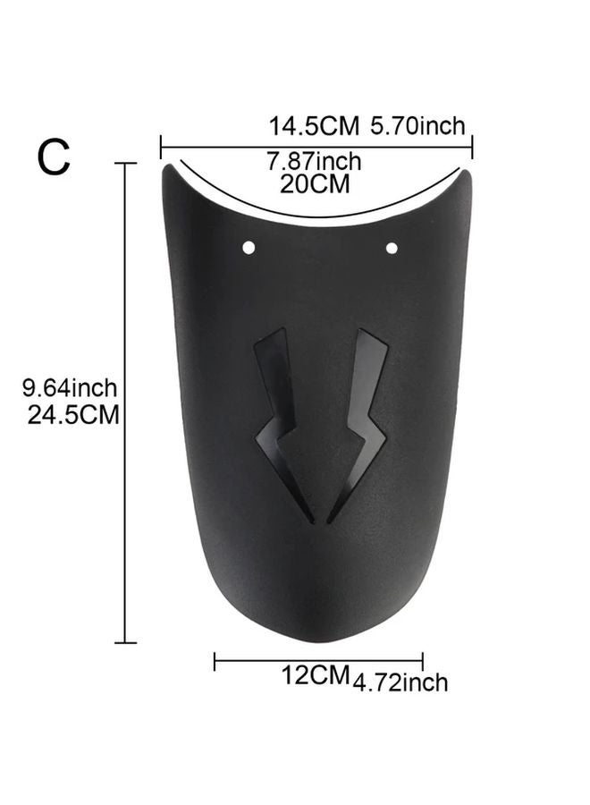 Motorcycle Front And Rear Wheel Extension Fenders Model B Mudguard Splash Guard - Image 4