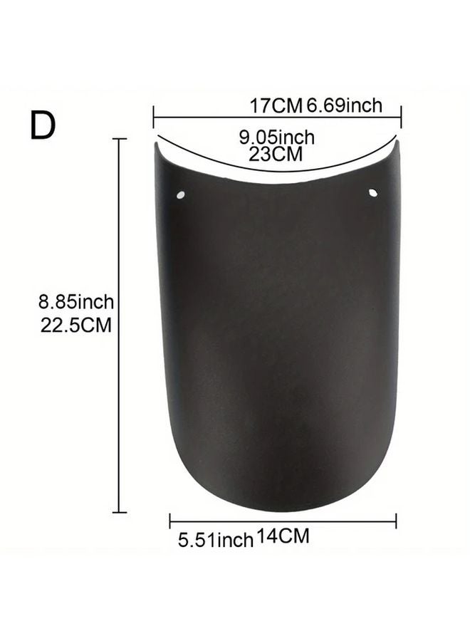 Motorcycle Front And Rear Wheel Extension Fenders Model B Mudguard Splash Guard - Image 3