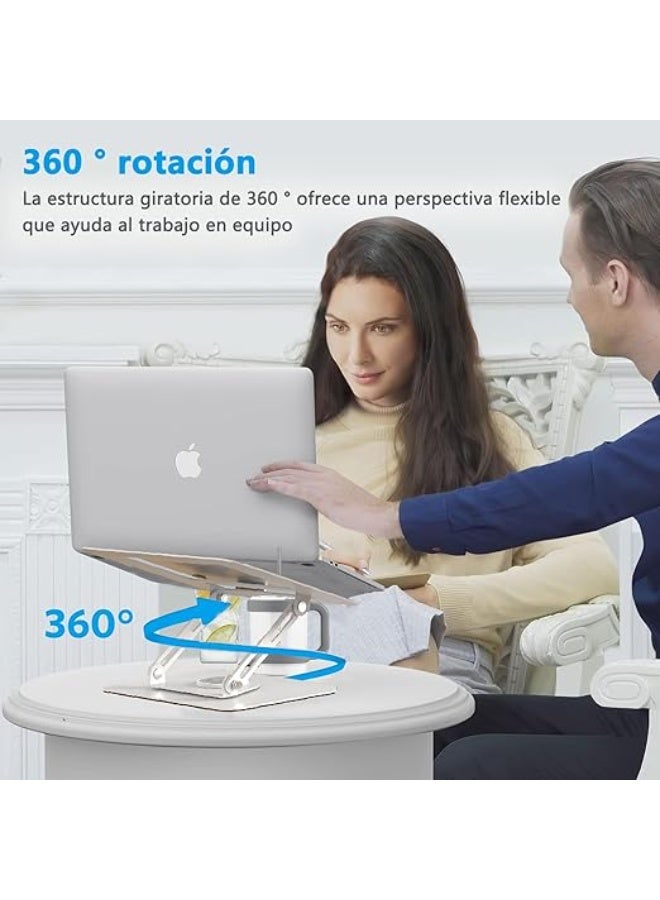 Laptop Cooler & Stand – 360° Rotatable, Height Adjustable & Ventilated Base for 10–15 inch Laptops & Tablets - Image 5