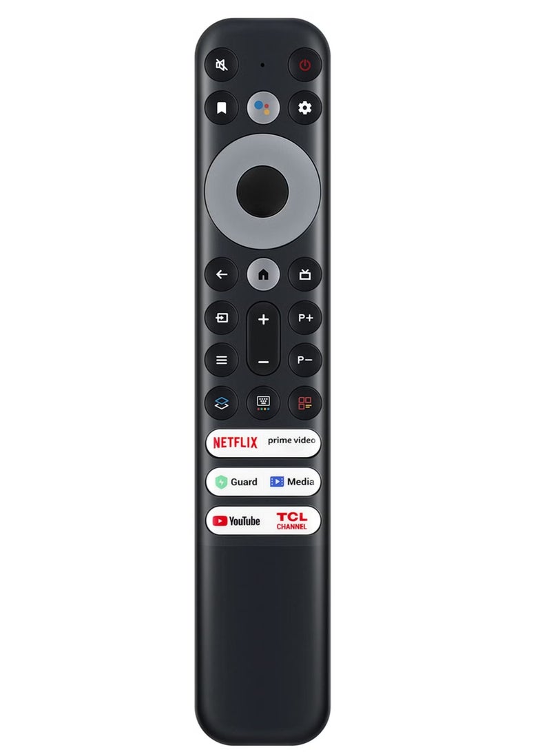 TIGER Replacement TCL Remote Control RC902V for TCL Android TV – Compatible with Mini-LED, QLED, 4K UHD Smart TV Models, Quick Access to Netflix, Prime Video, YouTube, TCL Channel, Guard & More  - Image 2