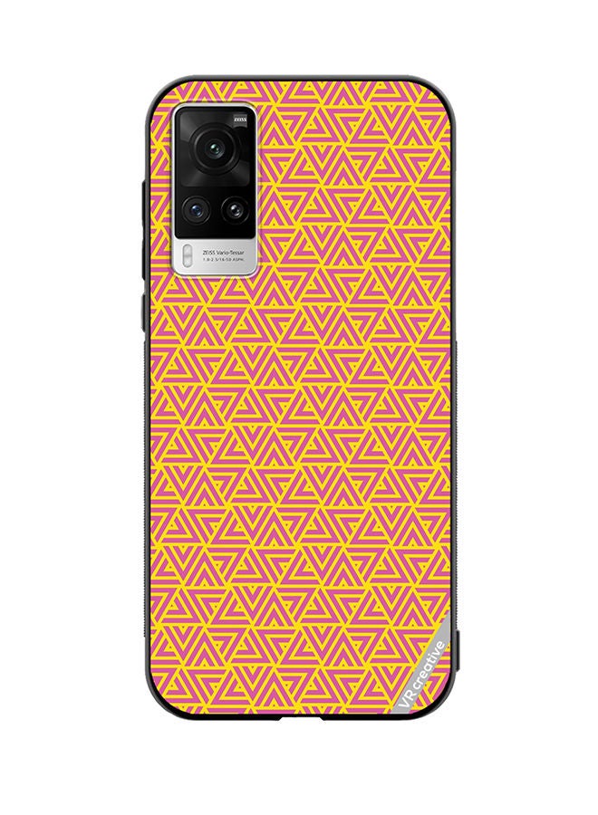 VR CREATIVE Protective Case Cover For Vivo X60 Pro Strips Design Multicolour - Image 1