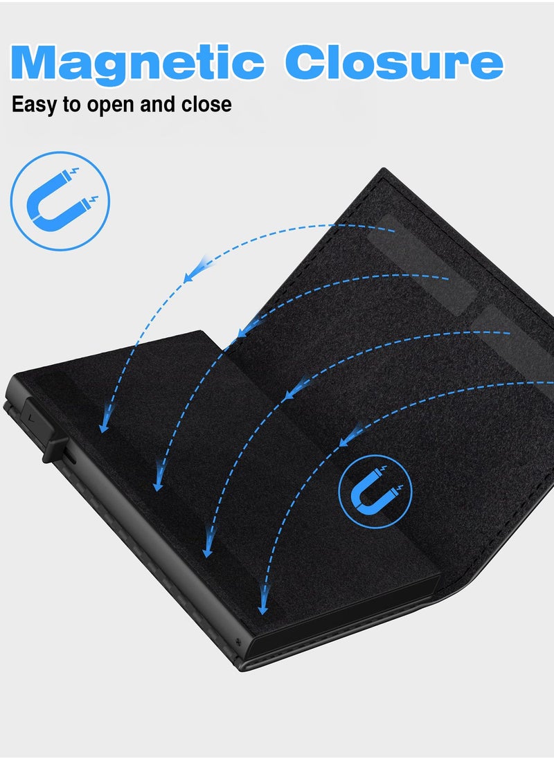 XQOOPS - XQOOPS Anti-Lost Wallet for Men with Tracker &Finder, Mens Smart Wallet Works with Apple Find My(iOS Only), RFID Blocking, Carbon Fiber, Minimalist - 9-14 Card Capacity | ID Window | Cash Slot (Black) - Image 1
