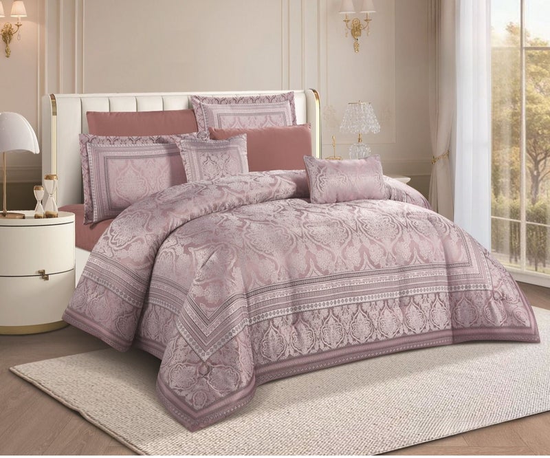 A luxurious double jacquard bedspread that complements the elegance and comfort of your room, measuring 260*240 - Image 1