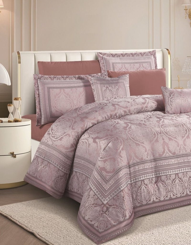 A luxurious double jacquard bedspread that complements the elegance and comfort of your room, measuring 260*240 - Image 2