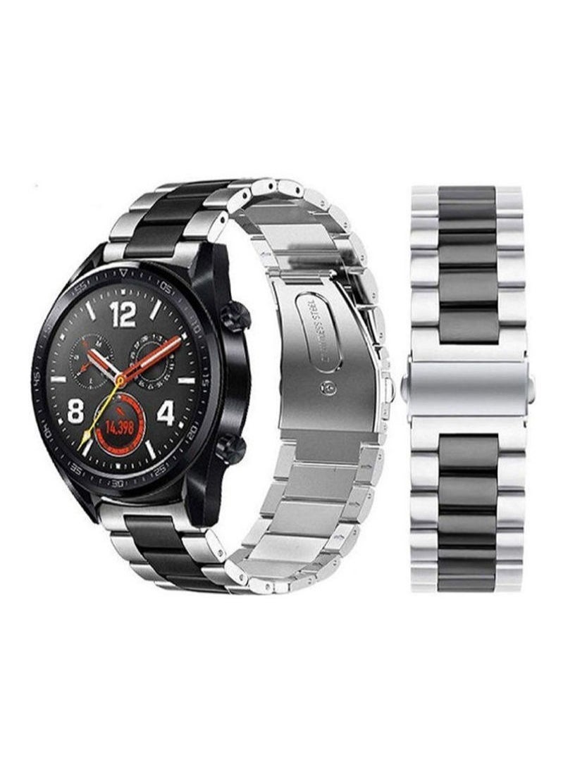 ELTRAZONE Classic Stainless Steel Smartwatch Strap Band For Huawei Smart Watch GT2 and GT/Honor Magic 2 22millimeter - Image 1