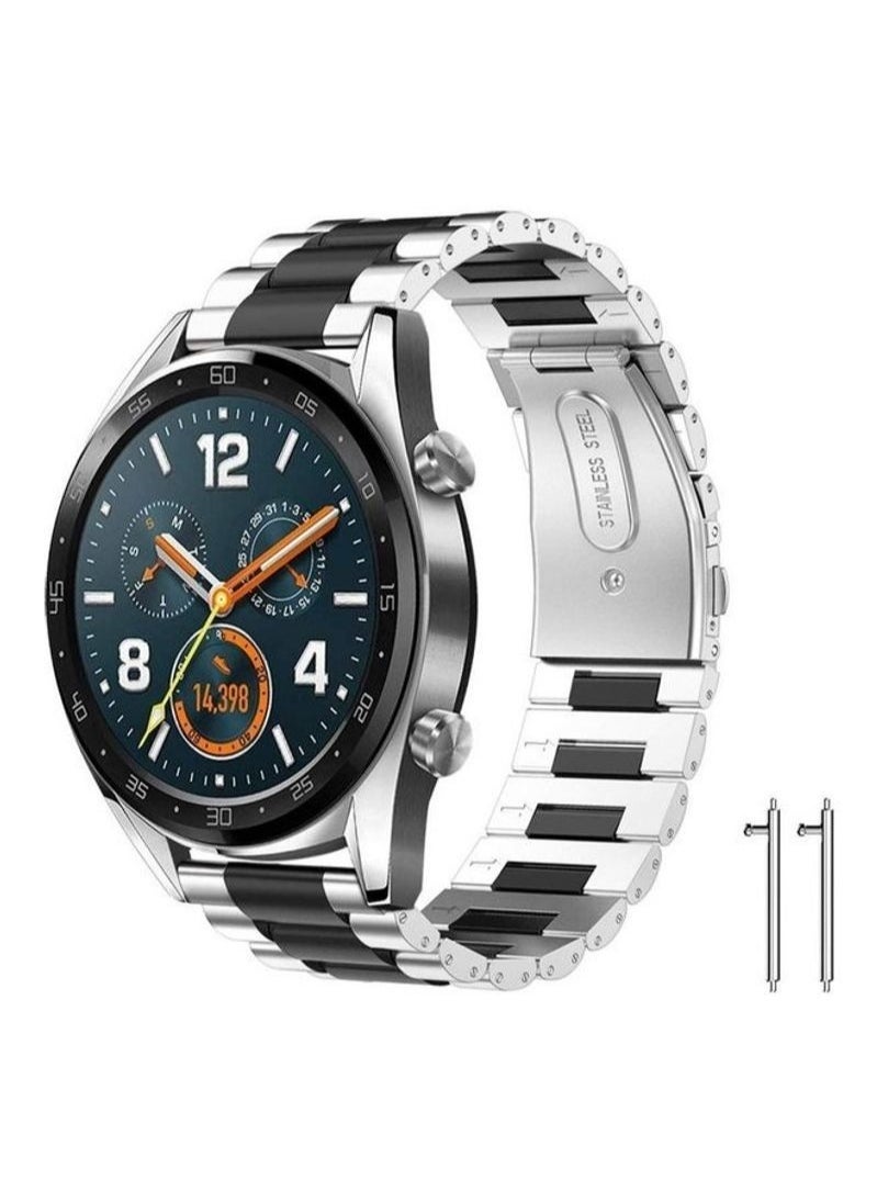ELTRAZONE Classic Stainless Steel Smartwatch Strap Band For Huawei Smart Watch GT2 and GT/Honor Magic 2 22millimeter - Image 3