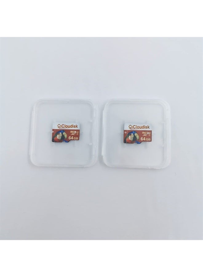 Cloudisk 2Pack Micro SD 64GB Card MicroSD Memory Card SDXC U3 C10 Parrot-Prime with SD Adapter and Card Reader (64GB) - Image 5