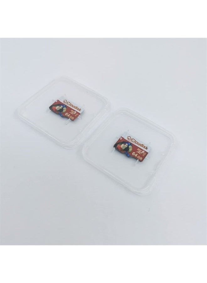 Cloudisk 2Pack Micro SD 64GB Card MicroSD Memory Card SDXC U3 C10 Parrot-Prime with SD Adapter and Card Reader (64GB) - Image 3