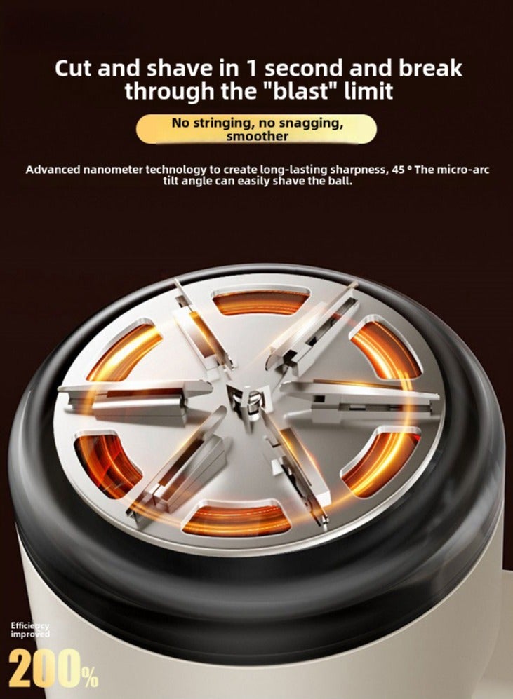 كيوومي ماكينة حلاقة النسيج لإزالة الوبر من ميجيا، مزيل الوبر من السترات الصوفية بثلاث سرعات، شفرتان قابلتان للاستبدال من الفولاذ المقاوم للصدأ، تزيل الوبر من الملابس وكرات الوبر والحبوب والكرات الصغيرة (بيضاء) - Image 3