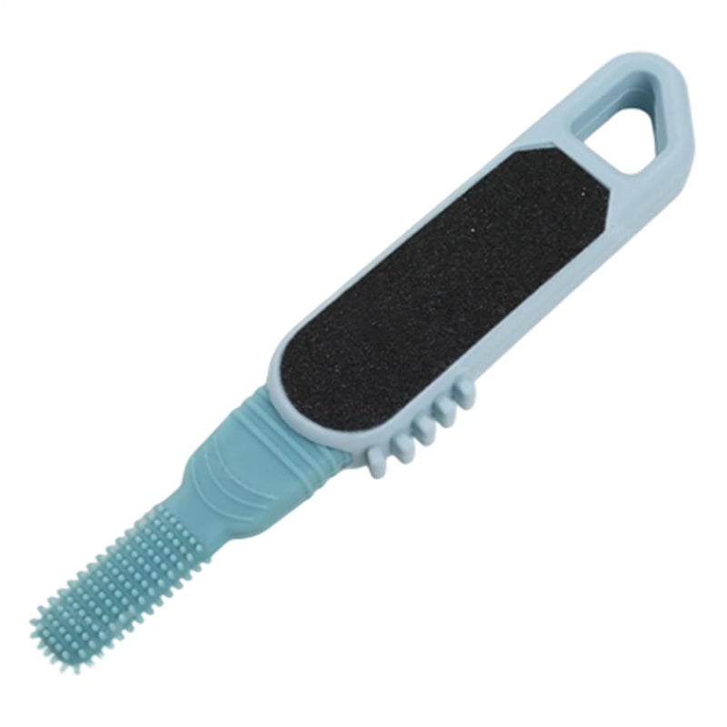 Foot Scrubber - Double-Head Cleaning Brush | Foot Scrubber Dead Skin Remover | for Hard Cracked Heels Corns Wet Dry Peeling Men Women Seniors Home Travel Shower Bath - Image 1
