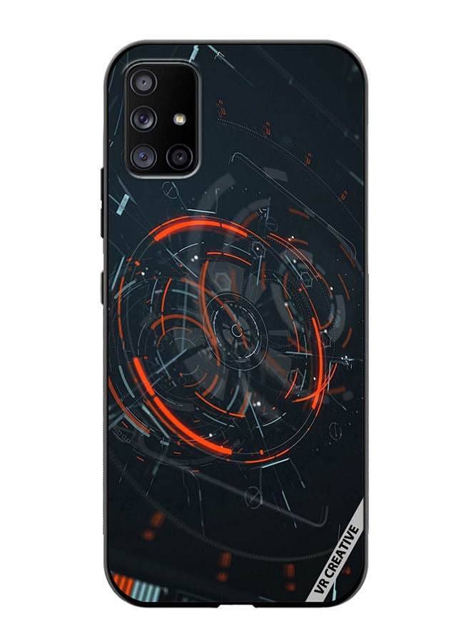 VR CREATIVE Protective Case Cover For Samsung Galaxy A51 5G Tech Design Multicolour - Image 1