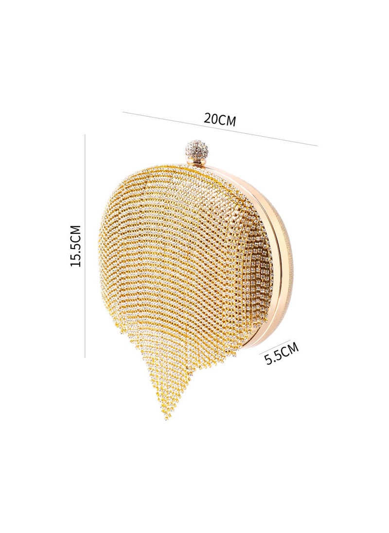 Generic - Women's Handmade Rhinestone Clutch Evening Bag Purse Suitable for Party Prom Wedding - Image 1