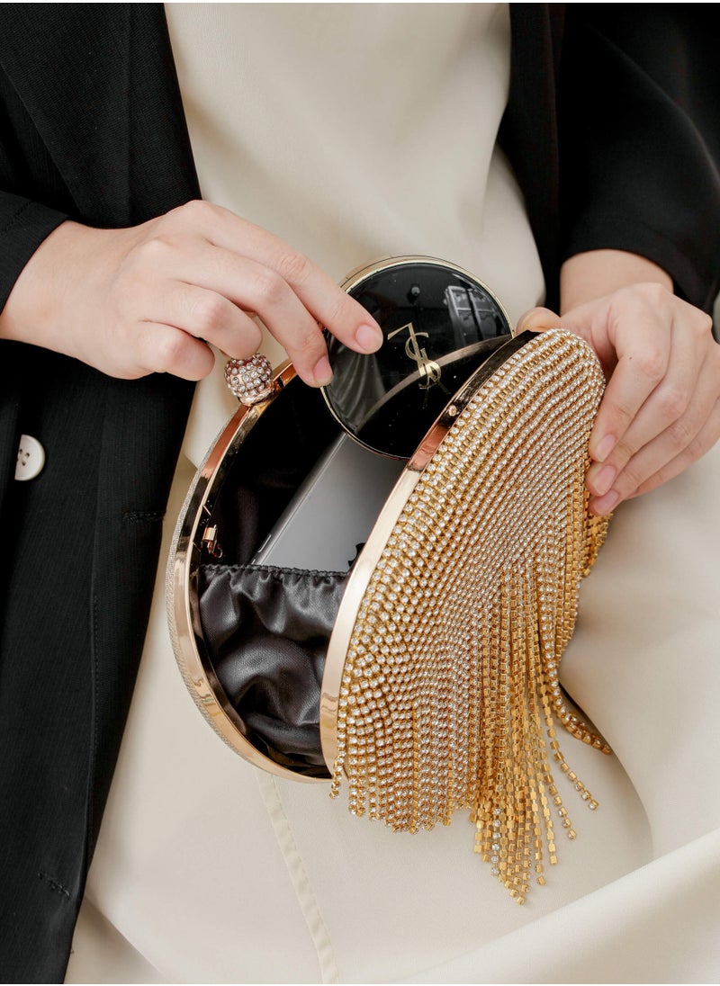 Generic - Women's Handmade Rhinestone Clutch Evening Bag Purse Suitable for Party Prom Wedding - Image 1