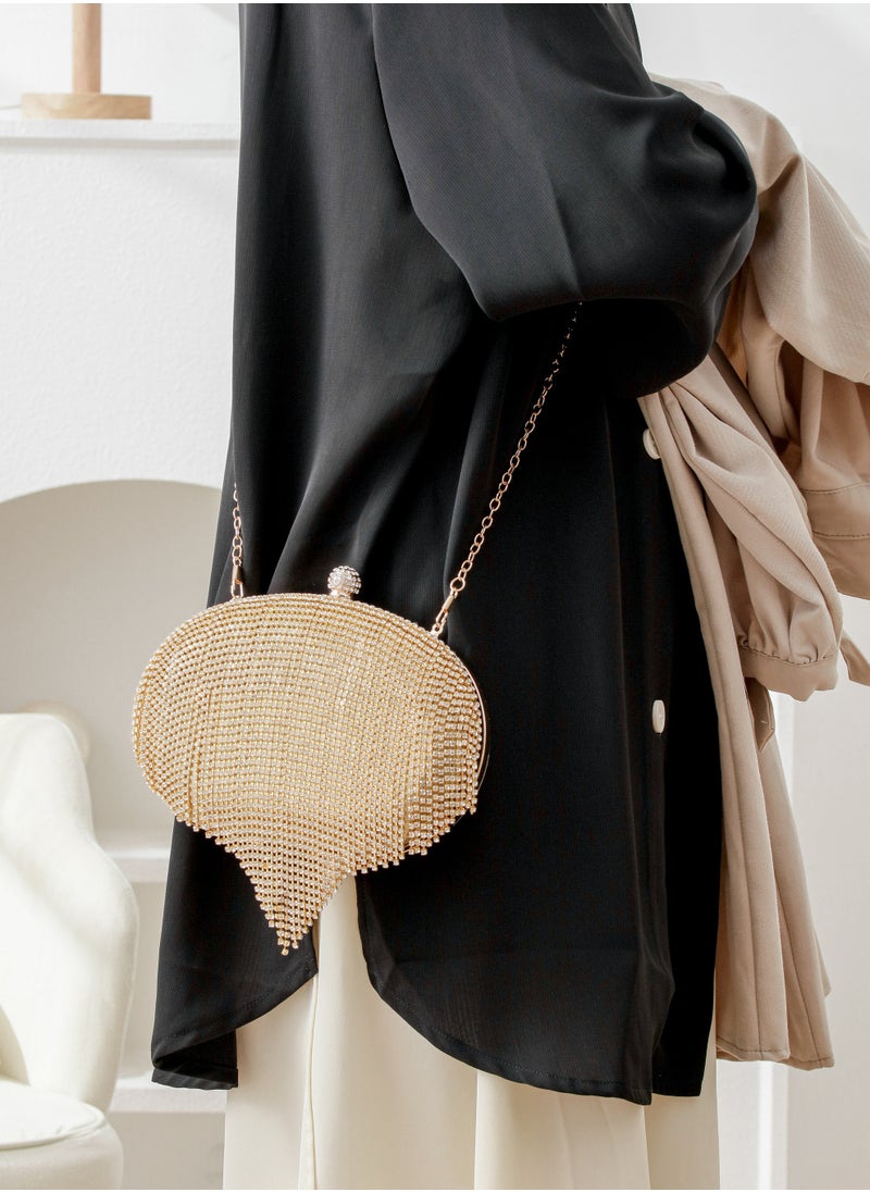 Generic - Women's Handmade Rhinestone Clutch Evening Bag Purse Suitable for Party Prom Wedding - Image 1