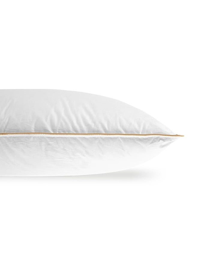 كرز لنن وسادة الريش الطبيعي | الفئة الماسية اللينة - Image 1