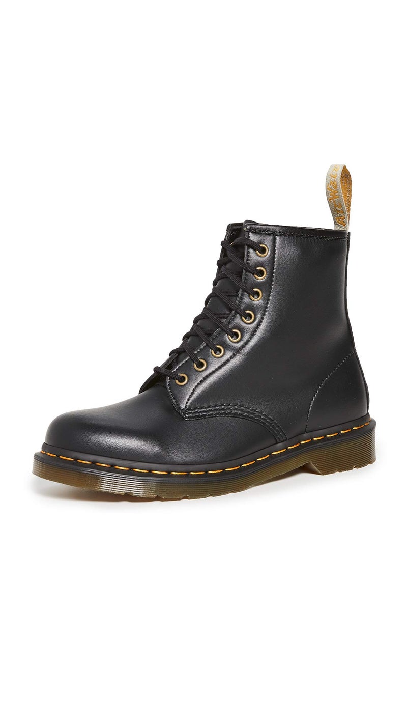 Dr Martens Dr. Martens Unisex Vegan 1460 8 Eye Boot, Black Felix Rub Off, 13 Women/12 Men - Image 1