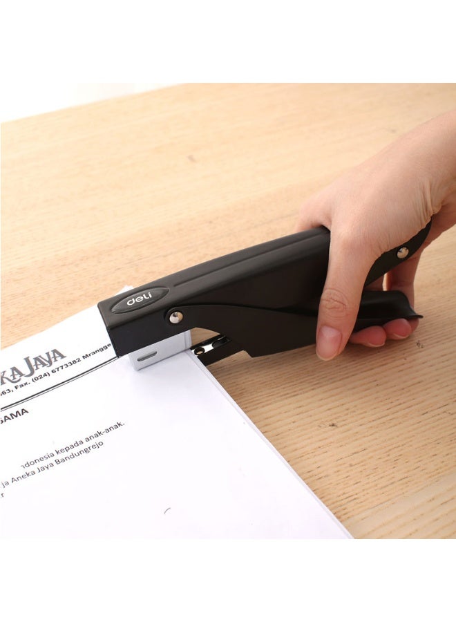Deli 30-Sheets Deli Plier Stapler Black Color - Image 2