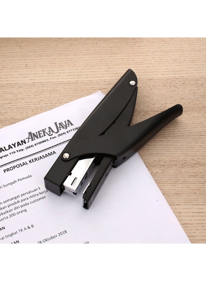 Deli 30-Sheets Deli Plier Stapler Black Color - Image 3