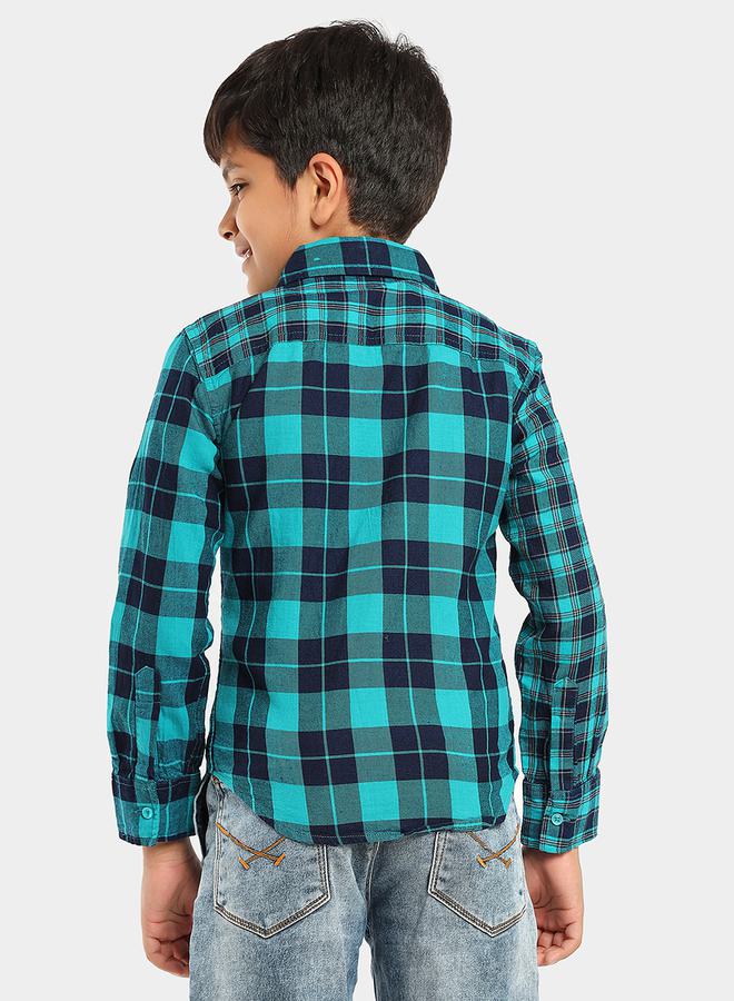 ليل بيكس قميص بقصة ضيقة بطبعة مربعات من ستايلي - Image 3