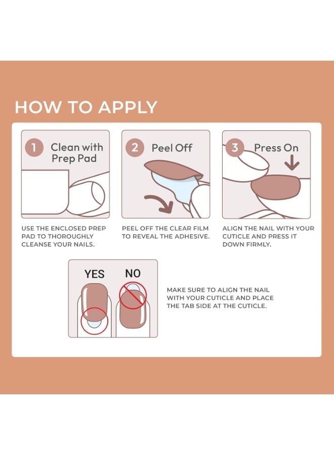 إمبريس أظافر imPRESS (طراز Flare IMCB03C) - مانيكير بدون غراء (30 ظفراً) - Image 3