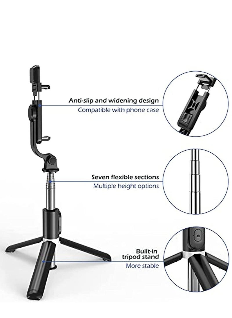 Raxoom Portable Selfie Stick Tripod with Light with Detachable Bluetooth Remote,41 Inch Extendable Tripod Compatible with IPhone 13 Pro/12/11 Pro/Max/XS/XR/X and Samsung Galaxy S10/S9 Plus - Image 4
