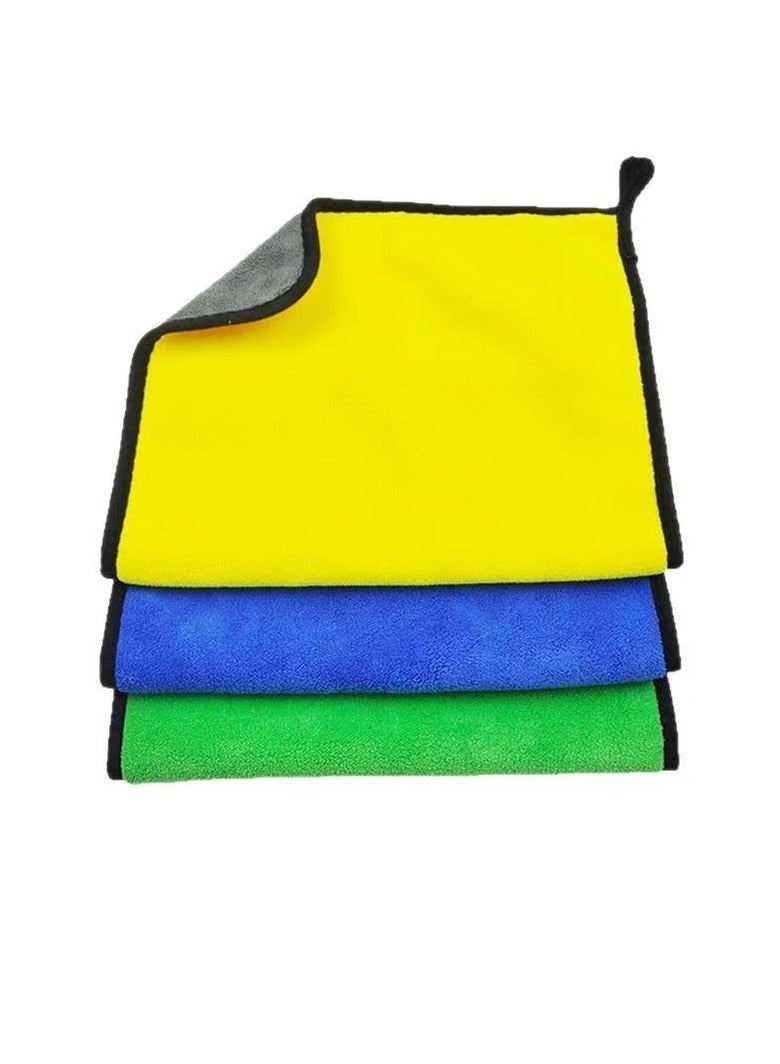 Three-piece home cleaning two-color cleaning towel car detailing essentials - Image 2