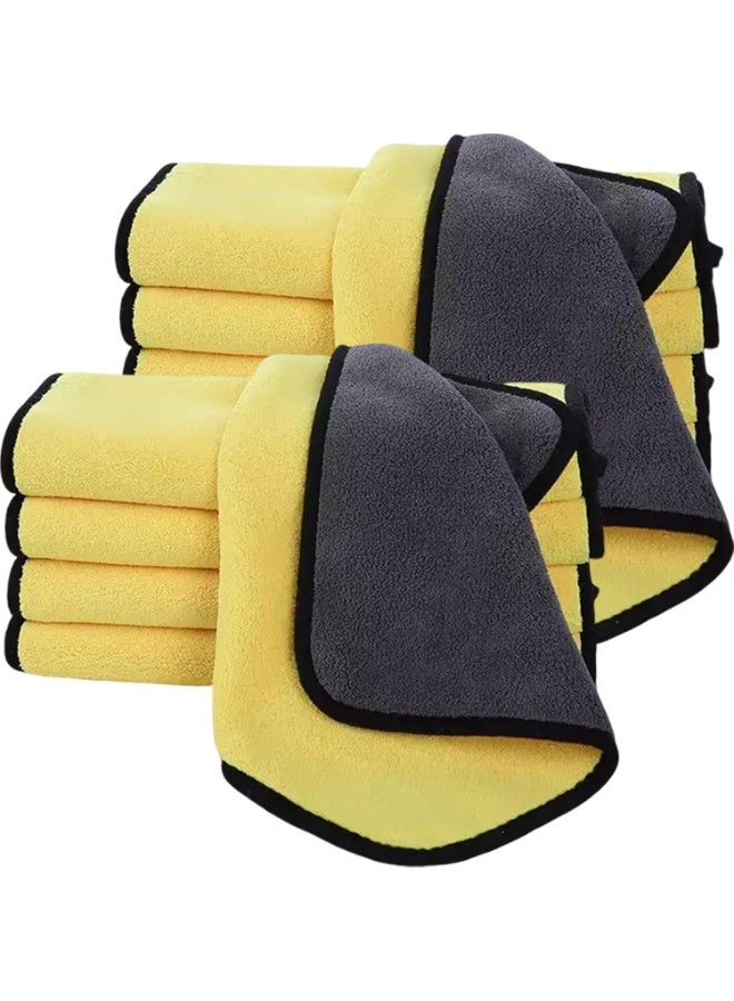 Three-piece home cleaning two-color cleaning towel car detailing essentials - Image 1
