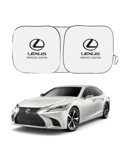 LEXUS Car Sun Shade UV Rays and Heat Protector Sun Visor Foldable Keep Your Vehicle Cool Blocks UV Rays, Car Windshield Sunshade-Lexus  - Image 3