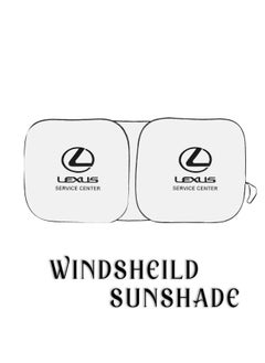 LEXUS Car Sun Shade UV Rays and Heat Protector Sun Visor Foldable Keep Your Vehicle Cool Blocks UV Rays, Car Windshield Sunshade-Lexus  - Image 2
