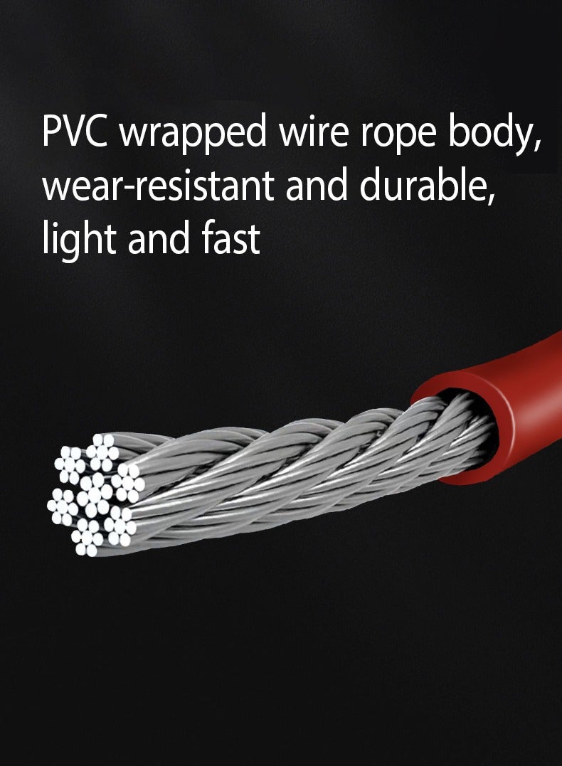 Bukela Fitness Workout Jump RopeKangaroo Professional Skipping Rope with 360 Degree Rotating Head and Light, Strong, Non-slip Aluminum Handle - Image 3