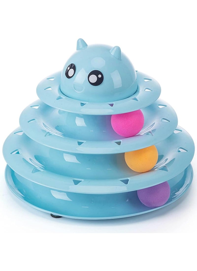 Mumoo Bear Roller 3-Level Turntable Cat Toys - Image 1