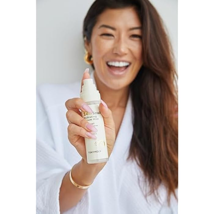 TONYMOLY 24K Snail Hydrating Serum Mist 3.38 oz – 92% Snail Mucin Face Mist with Niacinamide, Peptides & Gold for Radiant Skin, Moisturizing Korean Toner Spray for Hydration & Anti-Aging - Image 5