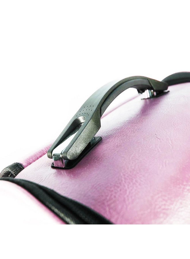 إيميلي بيتس حقيبة سفر محمولة من مادة البولي يوريثين قابلة للتنفس وقابلة للحمل في الهواء الطلق للحيوانات الصغيرة | وردي | - Image 4