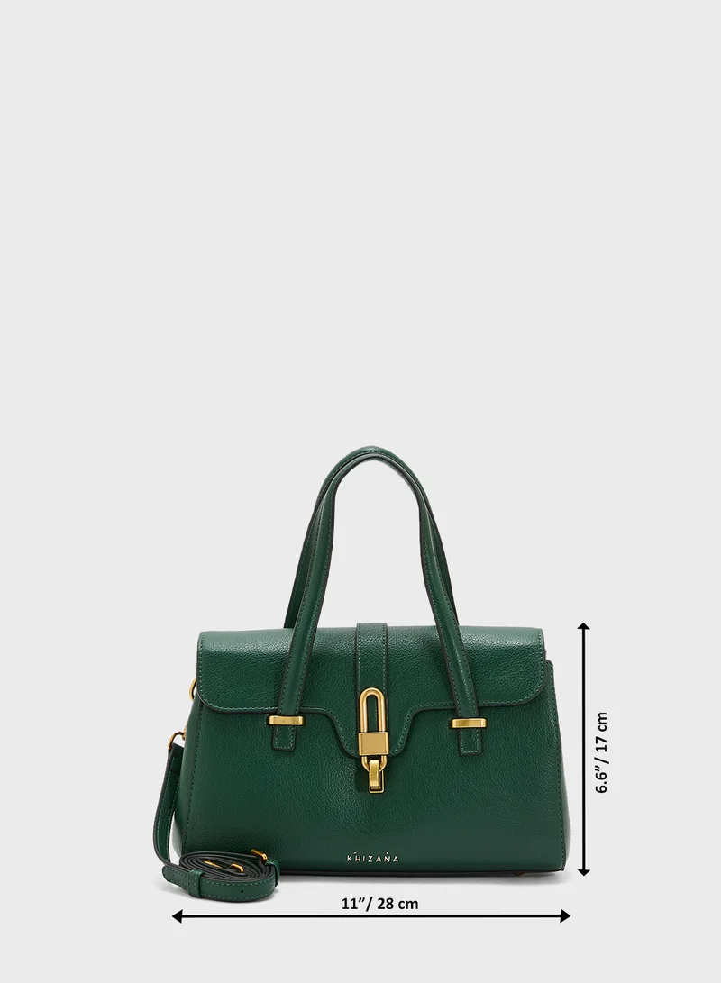 Khizana Metal Trim Detail Satchel Bag