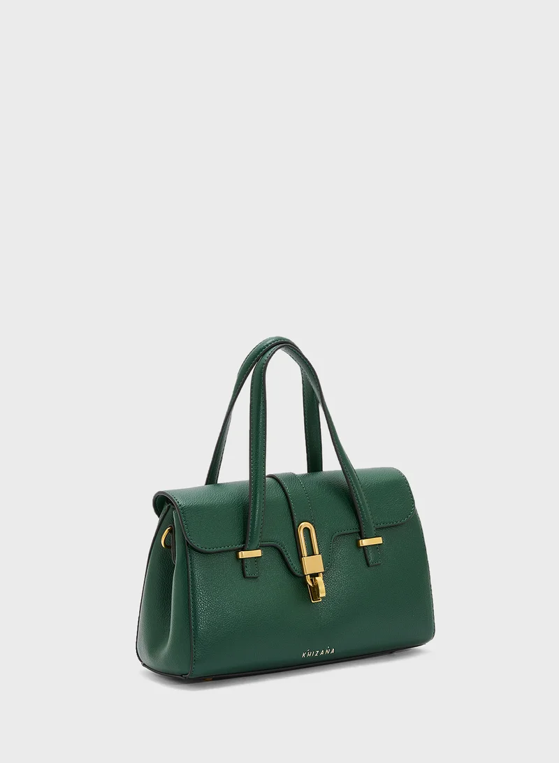 Khizana Metal Trim Detail Satchel Bag