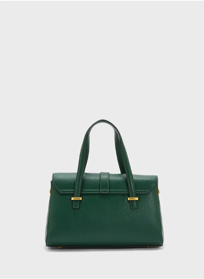 خزانة Metal Trim Detail Satchel Bag