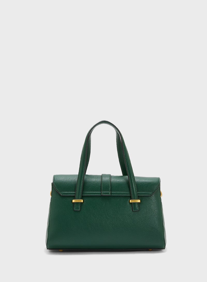 Khizana Metal Trim Detail Satchel Bag  - Image 2