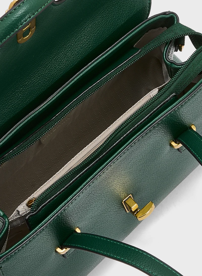 Khizana Metal Trim Detail Satchel Bag